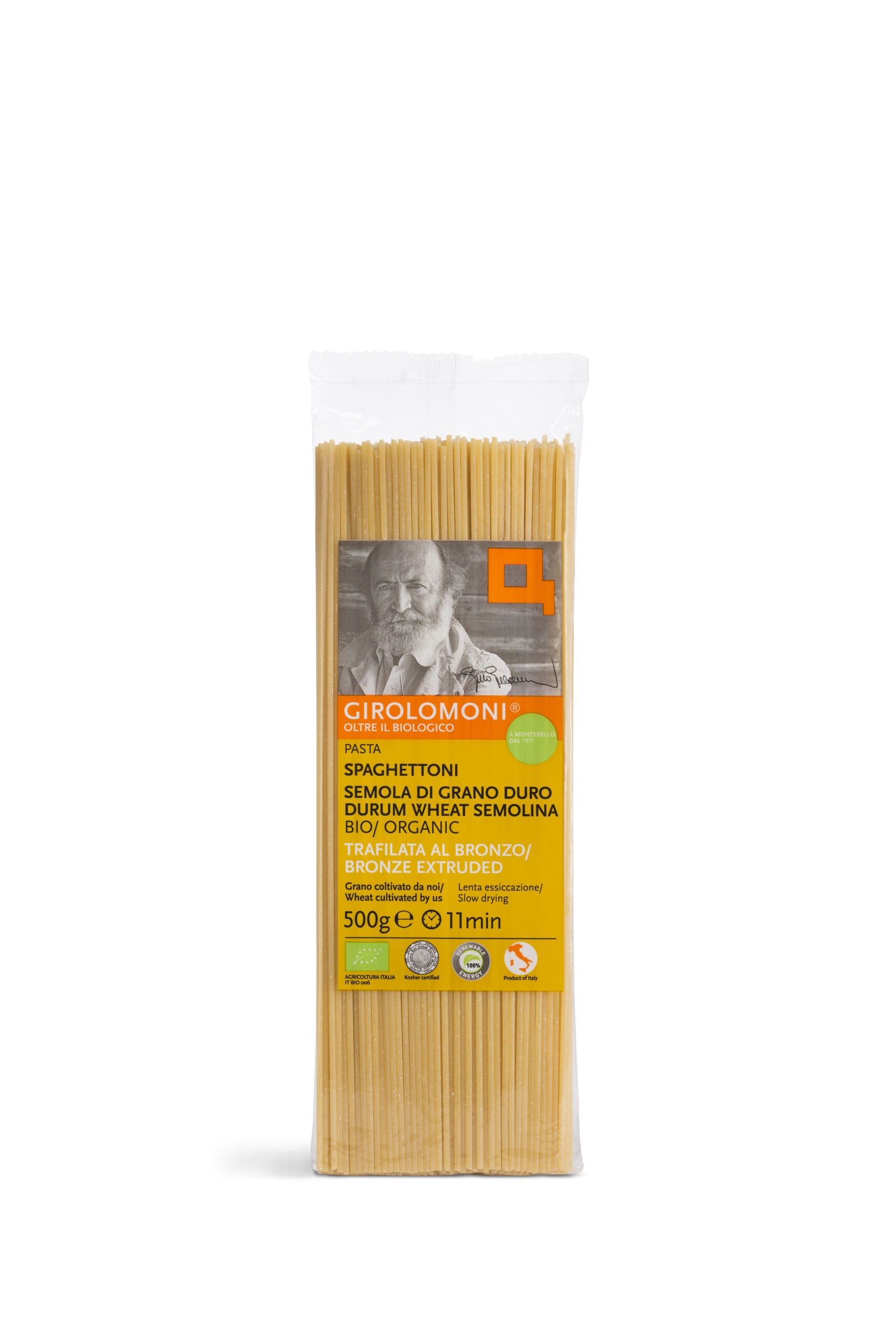 Spaghettoni di Grano Duro Bio trafilata al bronzo 500 gr Angolo del Biologico Gubbio