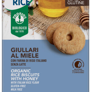 Giullari al Miele Biscotti biologici con farina di riso italiano. Senza Glutine e latte Angolo del biologico Gubbio